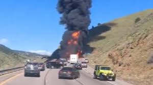 Colorado Interstate Horror Tanker Truck Explodes in Crash