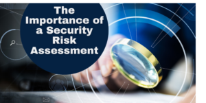 What is the first step in performing a security risk assessment?