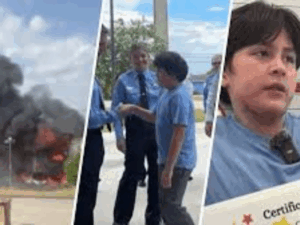 10-Year-Old Honored After Surviving Davie Mobile Home Fire