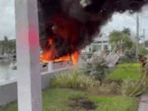 47-Foot Yacht Severely Damaged in Fort Lauderdale Fire