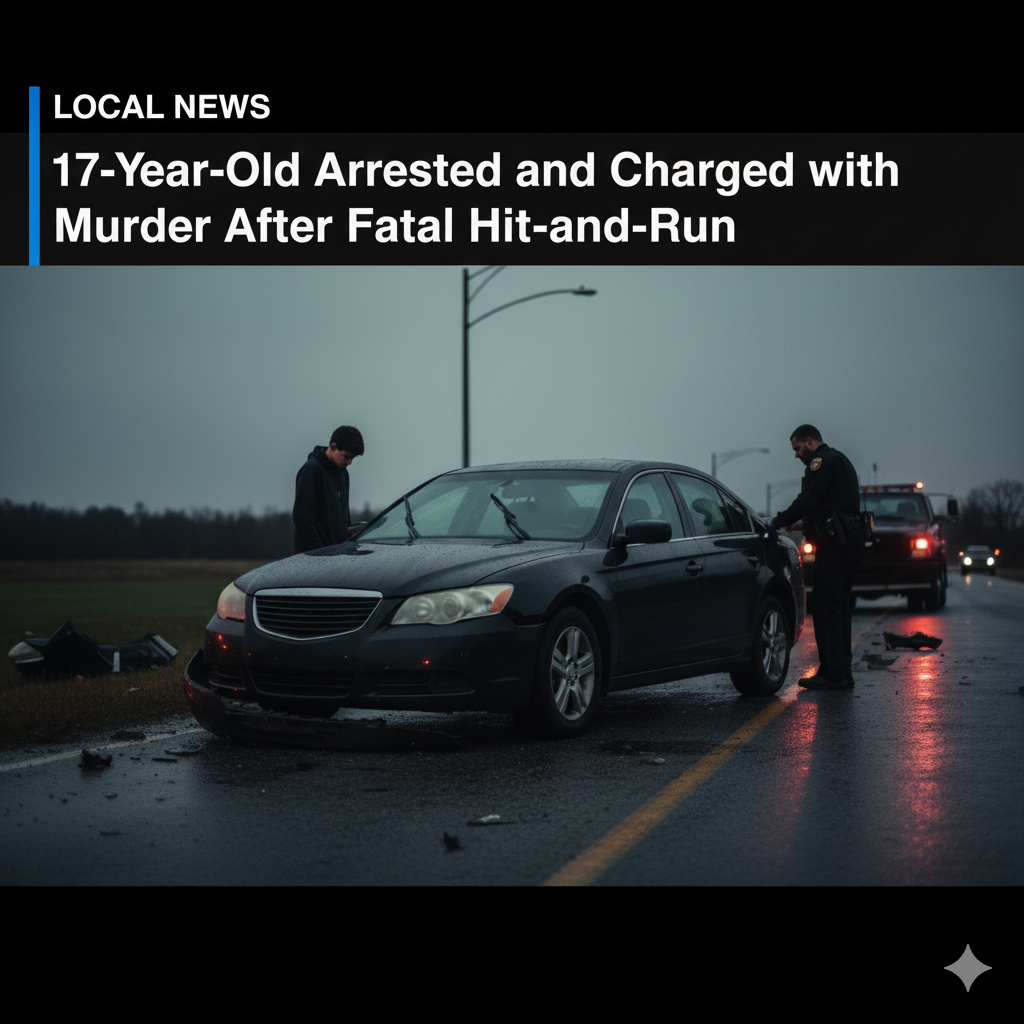 17-Year-Old Arrested and Charged with Murder After Fatal Hit-and-Run