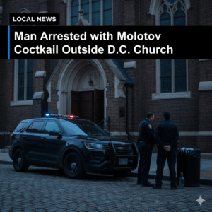 Man Arrested with Molotov Cocktail Outside D.C. Church