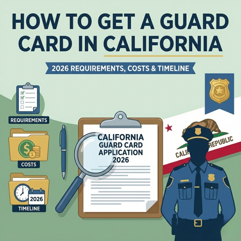 How to Get a Guard Card in California (2026 Guide)