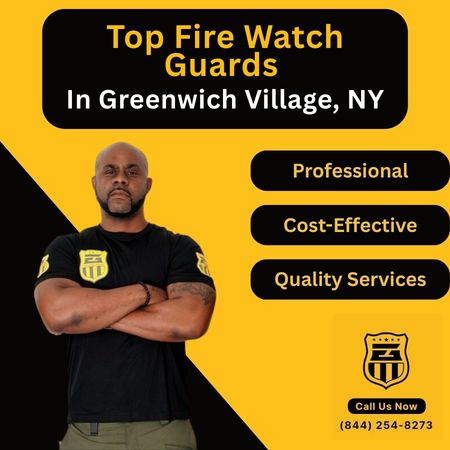 Fire Watch Guards In Greenwich Village, NY