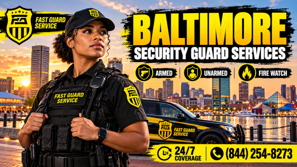 Baltimore Security at Sunset